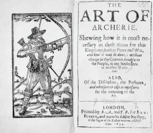 Frontispiece to The Art of Archerie, 1634 (engraving) Frontispiece to The Art of Archerie, 1634 (engraving)