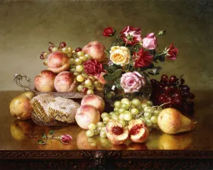 Fruit Still-life with Roses and Honeycomb, 1904 (oil on canvas) Fruit Still-life with Roses and Honeycomb, 1904 (oil on canvas)