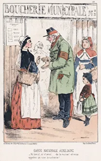 Garde Nationale Auxiliaire (coloured engraving) Garde Nationale Auxiliaire (coloured engraving)