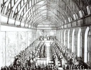 Garter Feast in St. George's Hall, Windsor, in the time of Charles II, 1672 Garter Feast in St. George's Hall, Windsor, in the time of Charles II, 1672