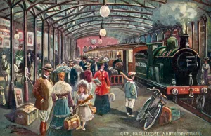 GCR, Marylebone, Southport Train (colour litho) GCR, Marylebone, Southport Train (colour litho)