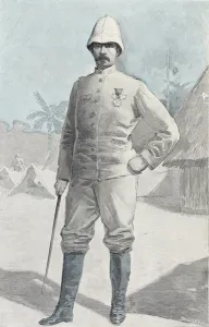 General Alfred Amedee Dodds (1842-1922) (coloured engraving) General Alfred Amedee Dodds (1842-1922) (coloured engraving)