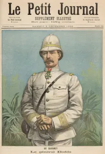 General Alfred Amedee Dodds (1842-1922) in Dahomey, from Le Petit Journal' General Alfred Amedee Dodds (1842-1922) in Dahomey, from Le Petit Journal'
