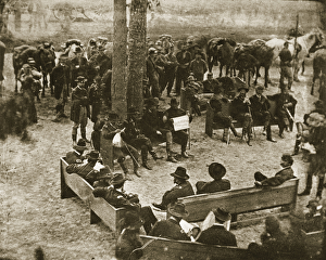 General Grant's Council of War, 1864 (b/w photo) General Grant's Council of War, 1864 (b/w photo)