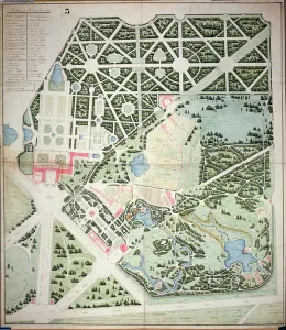 General plan of the parks of the two Trianon Palaces, Versailles General plan of the parks of the two Trianon Palaces, Versailles