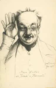 German actor Max Nadler as Frosch in Die Fledermaus (litho) German actor Max Nadler as Frosch in Die Fledermaus (litho)
