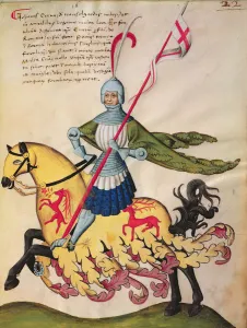 Giovanni Cerva dei Transelgardi (tempera on vellum) Giovanni Cerva dei Transelgardi (tempera on vellum)