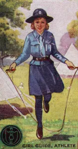 Girl Guide Athlete Badge, 1923 (colour litho) Girl Guide Athlete Badge, 1923 (colour litho)