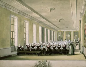 The Girls Dining Room of the Foundling Hospital, 1773 (w/c on paper) The Girls Dining Room of the Foundling Hospital, 1773 (w/c on paper)