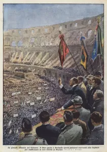 The Great Gathering in the Colosseum (Colour Litho) The Great Gathering in the Colosseum (Colour Litho)