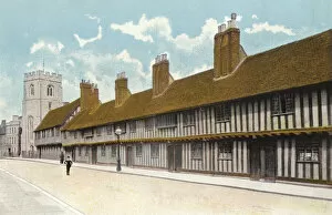 Adjoining Collection: Guild Chapel, Grammar School, and Alms Houses, Stratford-on-Avon (photo)