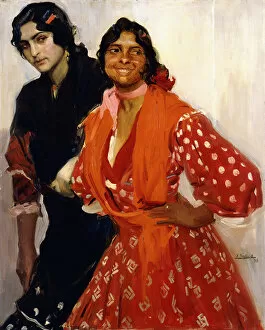 Images Dated 26th February 2013: Two Gypsys; Dos Gitanas, 1913 (oil on canvas)