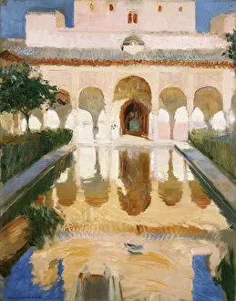 Images Dated 7th October 2016: Hall of the Embassadors, Alhambra, Granada, 1909 (oil on canvas)