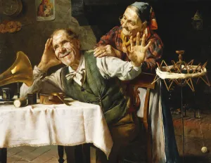 Happy Moments; Momenti Felici, (oil on canvas) Happy Moments; Momenti Felici, (oil on canvas)