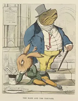 Framed Print : Print of The Hare and the Tortoise Framed Print : Print of The Hare and the Tortoise