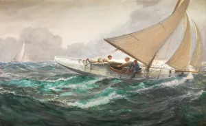 A Haul on the Mainsheet, 1910 (w/c & bodycolour on paper) A Haul on the Mainsheet, 1910 (w/c & bodycolour on paper)