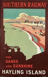 Railway Collection: Hayling Island, poster advertising Southern Railway, 1923 (colour litho)