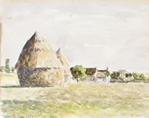Haystack, Eragny Evening; La Meule de Foin, Soir Eragny, 1889 (watercolour on paper) Haystack, Eragny Evening; La Meule de Foin, Soir Eragny, 1889 (watercolour on paper)