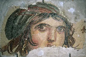 Head of a gypsy girl, from Belkis (now Zeugma), Southeastern Turkey (mosaic) Head of a gypsy girl, from Belkis (now Zeugma), Southeastern Turkey (mosaic)