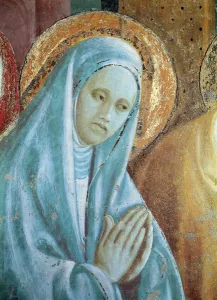 Head of Saint Anne from the Presentation of Mary in the Temple, 1433-34 (fresco) (detail) Head of Saint Anne from the Presentation of Mary in the Temple, 1433-34 (fresco) (detail)