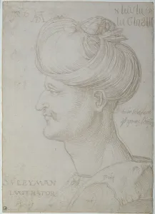 Head of Suleyman the Magnificent (1494-1566) 1526 (silverpoint on paper) Head of Suleyman the Magnificent (1494-1566) 1526 (silverpoint on paper)