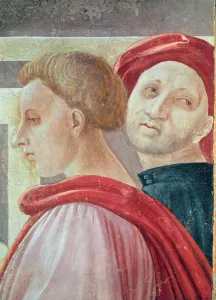 Heads of two men, from the Presentation of Mary in the Temple, 1433-34 (fresco) (detail) Heads of two men, from the Presentation of Mary in the Temple, 1433-34 (fresco) (detail)