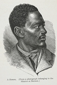 African Man Portrait Prints: A Herero