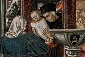 Abandoned Child Collection: Histoire de l hopital : 'Vue de l orphelinat de santa Maria della scala a Sienne'le mariage d une