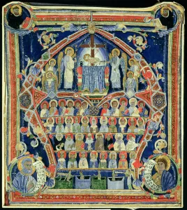 Historiated initial A depicting The Last Judgement (vellum) Historiated initial A depicting The Last Judgement (vellum)