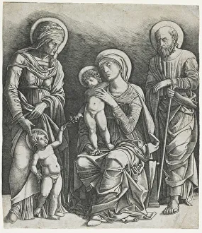 The Holy Family with the Infant Saint John, c.1495-1505 (engraving) The Holy Family with the Infant Saint John, c.1495-1505 (engraving)