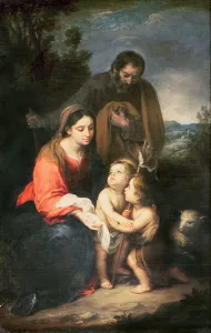 The Holy Family with the infant St. John (oil on canvas) The Holy Family with the infant St. John (oil on canvas)