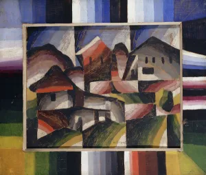 House in the Landscape; Hauser in Landschaft, c.1920 (oil on canvas) House in the Landscape; Hauser in Landschaft, c.1920 (oil on canvas)