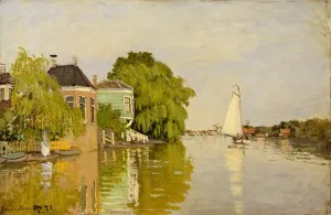 Houses on the Achterzaan, 1871 (oil on canvas) Houses on the Achterzaan, 1871 (oil on canvas)