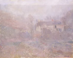 Houses at Falaise in the Fog, 1885 (oil on canvas) Houses at Falaise in the Fog, 1885 (oil on canvas)