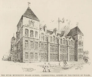 Prince Of Wales Collection: The Hugh Myddelton Board School, Clerkenwell, opened by the Prince of Wales (engraving)