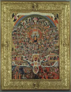 The Hymn of the Virgin (egg tempera & gold leaf on panel) (for detail see 258110) The Hymn of the Virgin (egg tempera & gold leaf on panel) (for detail see 258110)