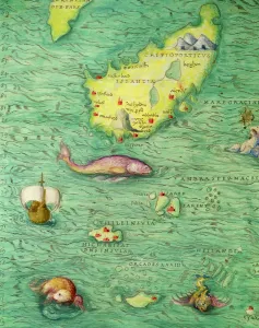 Iceland, from an Atlas of the World in 33 maps, Venice, 1st September 1553 (ink on vellum) Iceland, from an Atlas of the World in 33 maps, Venice, 1st September 1553 (ink on vellum)