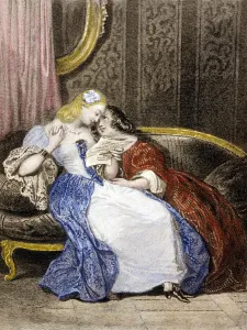 Illustration from Julie or the New Heloise, c.1852 (colour litho) Illustration from Julie or the New Heloise, c.1852 (colour litho)