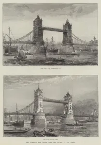 The Intended New Bridge over the Thames at the Tower (engraving) The Intended New Bridge over the Thames at the Tower (engraving)