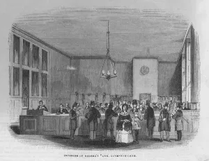 The interior of the Bank of Messrs Rogers and Co (engraving) The interior of the Bank of Messrs Rogers and Co (engraving)