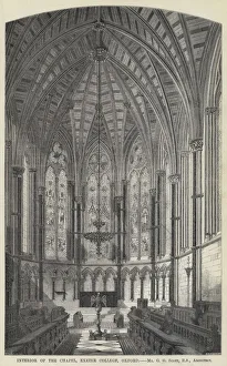 Interior of the Chapel, Exeter College, Oxford (engraving) Interior of the Chapel, Exeter College, Oxford (engraving)