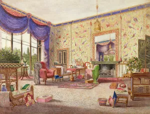 The Interior of the Chinese Drawing Room, Middleton Park, Oxfordshire The Interior of the Chinese Drawing Room, Middleton Park, Oxfordshire