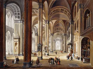 The Interior of a Renaissance Cathedral, (oil on panel) The Interior of a Renaissance Cathedral, (oil on panel)