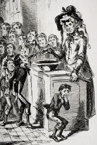 The internal economy of Dotheboys Hall, illustration from Nicholas Nickleby by Charles Dickens (1812-70) The internal economy of Dotheboys Hall, illustration from Nicholas Nickleby by Charles Dickens (1812-70)