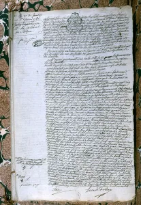 Interrogation of Cardinal de Rohan (1734-1803), January 1786 (pen & ink on paper) Interrogation of Cardinal de Rohan (1734-1803), January 1786 (pen & ink on paper)