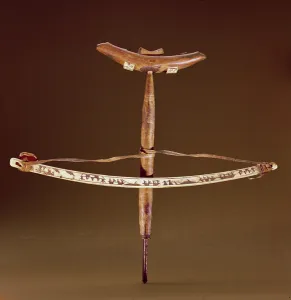 Inuit bow drill (wood with iron and ivory) Inuit bow drill (wood with iron and ivory)
