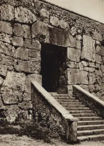 Italy: Alatri, Muraglia e porta del Castello degli Ernici (b/w photo) Italy: Alatri, Muraglia e porta del Castello degli Ernici (b/w photo)