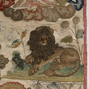 Jacob's Ladder, raised silk embroidery, c.1660 (silk embroidery) Jacob's Ladder, raised silk embroidery, c.1660 (silk embroidery)