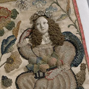 Jacob's Ladder, raised silk embroidery, c.1660 (silk embroidery) Jacob's Ladder, raised silk embroidery, c.1660 (silk embroidery)