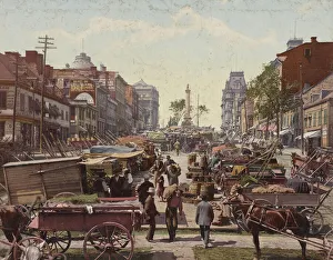 Jacques Cartier Square, Montreal, 1901 (photomechanical print) Jacques Cartier Square, Montreal, 1901 (photomechanical print)